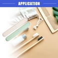 thumbnail image 3 of 2 Pcs Traveling Toothbrush Holders Case, PP Toothbrush Case for Travel Business, Green Beige 8.07''x1.22''x0.83'', 3 of 7