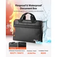 thumbnail image 3 of Fireproof Waterproof Document Bag 1832°F Heat Resistant with Accordion Organizer, 3 of 6