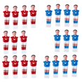 thumbnail image 2 of Set Of 22 5/8" Hard Foosball Soccer Table Football Men Player Replacement Parts Red Blue, 2 of 6