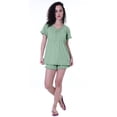 thumbnail image 2 of Moomaya Womens Nightwear Set w/ Shorts Cotton Sleepwear 2 Pcs Nightdresses, 2 of 7
