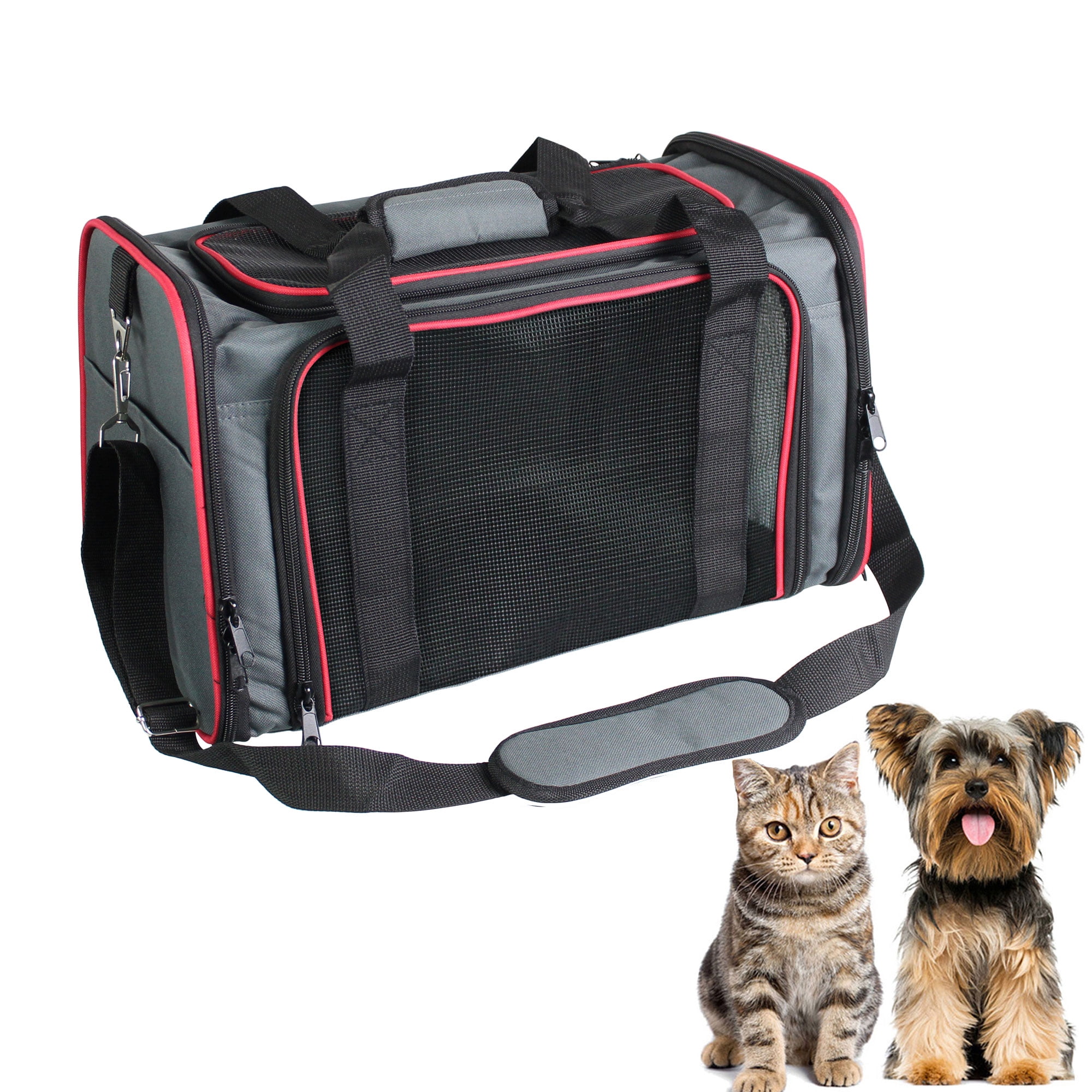 GAPZER Cat Carriers for Large Cats 20 lbs+ Soft Pet Carrier for Small  Dog/Durable 2 Kitty Travel Bag/Medium Big Cats Puppy 15 Pounds/Softside Cat
