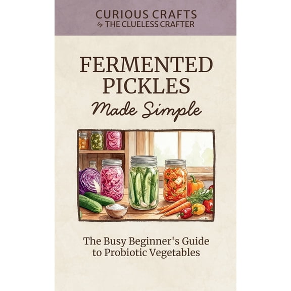 Curious Crafts Fermented Pickles Made Simple: The Busy Beginner's Guide to Probiotic Vegetables: Easy Lacto-Fermentation Recipes for Pi, (Paperback)