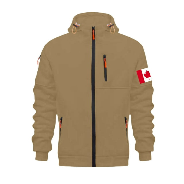 LUOGENLI Chandails à Capuche pour Hommes Design Graphique Chandail à Capuche à Fermeture à Glissière pour Homme Décontracté Coupe Ample Chandail Molleton à Enfiler pour Automne Hiver Confortable Vêtement de Rue Manteau Chandails à Capuche pour Hommes Graphique Anime Kaki Taille TG