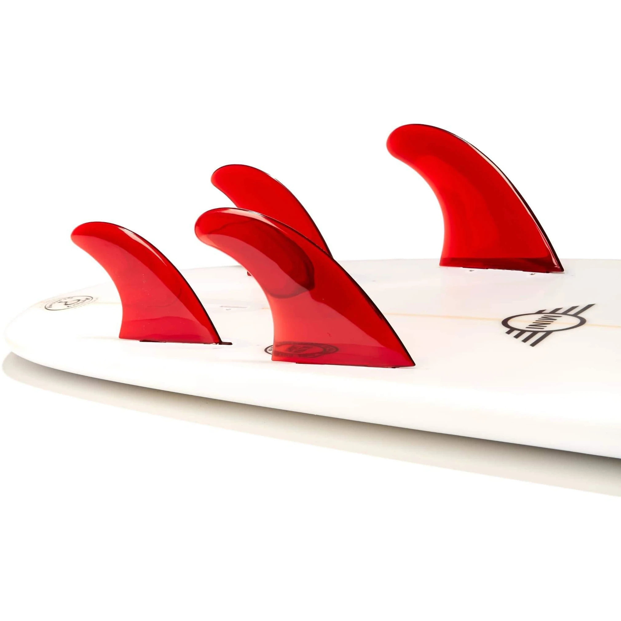 4 FCS Compatible Clea Dorsal Performance Flexrez Core Surfboard Quad Surf Fins 