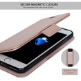 thumbnail image 4 of NAVOR - iPhone 7 Plus Detachable Magnetic Housing Wallet Case [RFID Protection] [Apple Logo Hole] [Vajio Series]- Rose Gold (IP7PVJRG), 4 of 7