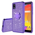 thumbnail image 2 of Galaxy Wireless Case for TCL 30Z (T602DL), TCL 30 LE (Verizon) Case Glitter Magnetic Car Ring Holder Kickstand Phone Cover Case - Purple, 2 of 5