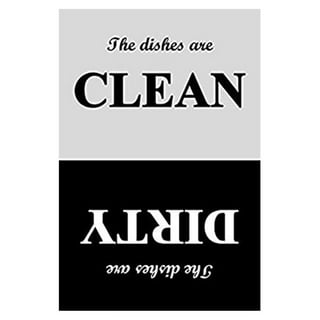 Dishwasher Magnet Clean Dirty Sign - 3 inch Round Refrigerator Magnets - Bohemian Tribe Arrow Design! Funny Housewarming Gifts by Flexible Magnets