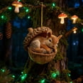 thumbnail image 4 of Adornos de animales del bosque en forma de bellota 2D, decoración para fiestas y árboles de Navidad., 4 of 7