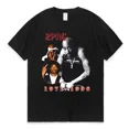 thumbnail image 3 of Camiseta de moda de verano para hombres y mujeres, Tops de rapero Tupac, ropa de calle de Hip Hop, camiseta de manga corta de gran tamaño, Camiseta de algodón 2023, 3 of 5