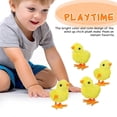 thumbnail image 3 of 12 Pcs Wind Up Chick Toys Wind-Up Jumping Cute Small Chicks Plush Chicken Walking Toy Plush Chicks For Kids Goodie Bags Party Favors, 3 of 4