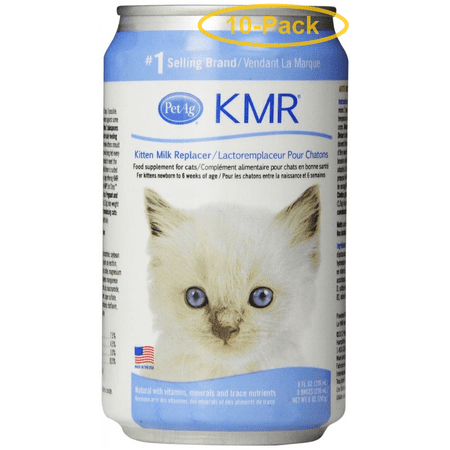 PetAg KMR Liquid Kitten Milk Replacer 8 oz - Pack of