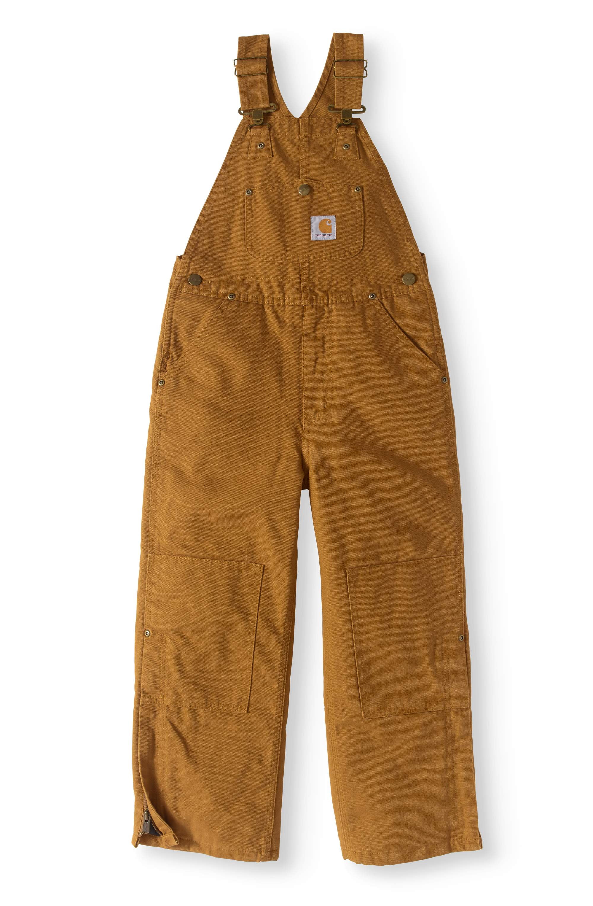 Carhartt Kids' Canvas Quilt Lined Bib Overall
