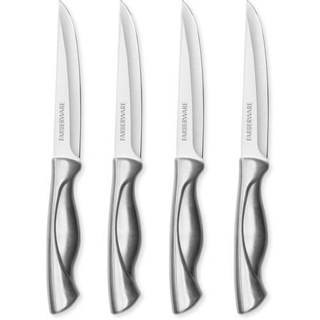 Farberware Four Piece Stainless Steel Steak Knife Set Walmart Com