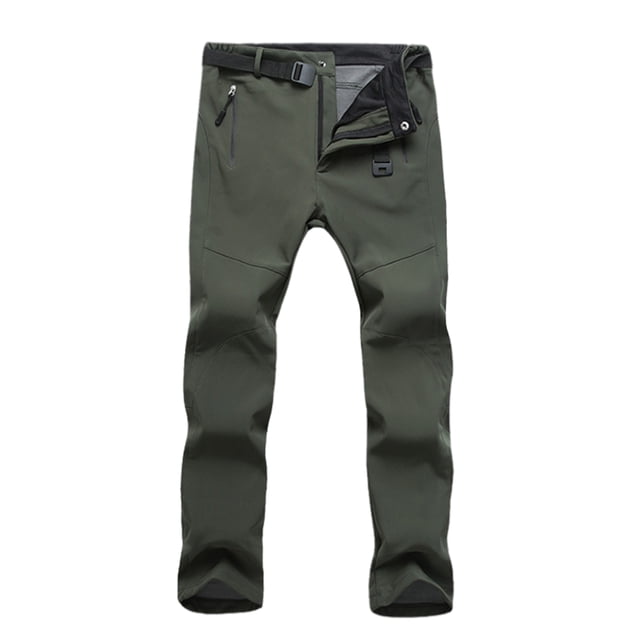 Pantalones De Esquí Para Mujer Softshell Grueso Para Viajes Senderismo Verde SM SunniMix pantalones de mujer