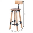 thumbnail image 2 of Butler Specialty Masterson Mango Wood & Metal Bar Stool in Beige, 2 of 10