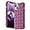 Purple, variant on for iPhone 13 Case iPhone 14 Case Cute 3D Weave Grid Design for Women Girls Soft TPU Silicone Phone Case Raised Bumper Corners Full Protective Case Cover for iPhone 13/14 6.1 inch (White)