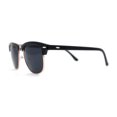thumbnail image 3 of Mens Hipster Classic Half Horn Rim Iconic Sunglasses Black Gold Solid Black, 3 of 4