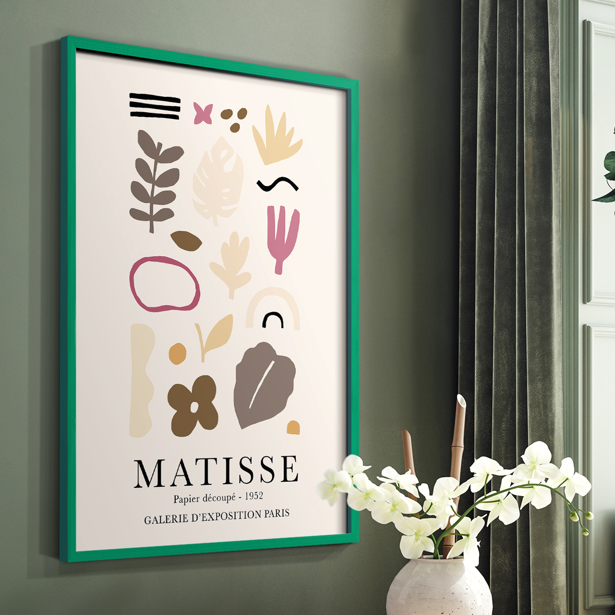 Matisse CCXXXIX in Solid Wood 11 x 14 Framed Print