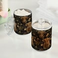 thumbnail image 2 of Yayeee 2 Pack Qtip Holder Bathroom Cotton Swab Canister with Lid Clear Dispenser Set, Cows and Flowers, 2 of 6