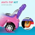 thumbnail image 5 of Qaba 3 in 1 Push Car, Sliding Car with Removable Handle, Music, Horn, Pink, 5 of 9