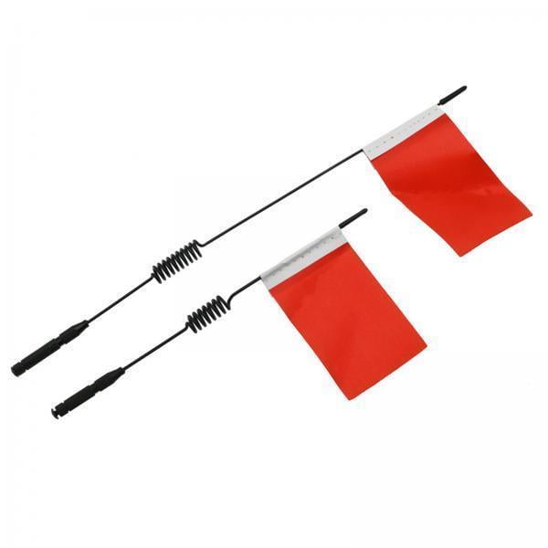 Antena decorativa RC,Antena de metal decorativa para coche RC con bandera,Antena de simulación de orugas de control remoto,1/10 Piezas universales de decoración de vehículos RC,1:10