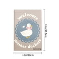 thumbnail image 4 of Amhnf Welcome Mother Duckers Garden Flag With Cute White Duck Design On Blue Lace Background For Home Outdoor Garden Yard Decor 12x18 inch, 4 of 5