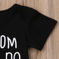 thumbnail image 5 of Qiylii Baby Letter Romper, Short Sleeve O-Neck Button Closure Romper, 5 of 7