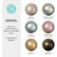 thumbnail image 4 of Martha Stewart Multi-Surface Acrylic Craft Paint, Metallic Finish, Iridescent Metallics, Set of 6, 2 fl oz, 4 of 7