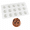 D_ Love Heart, variant on ABPETE 6-Cavity Cocoa Bean Silicone Mold, 3D Pod-Shaped Baking Tray for Chocolate, Mousse, Jelly, Candy and Frozen Desserts(A_ Occa Berry)