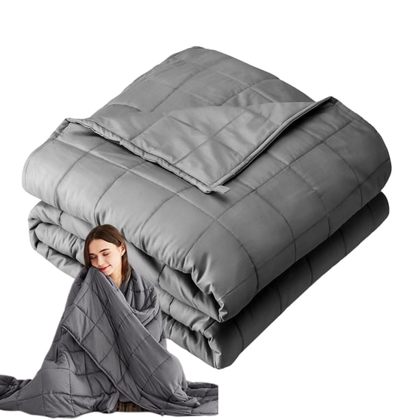 seraphiel Manta con Peso de Estimulación Sensorial 152x203 cm - Cobija Pesada Gruesa, Manta para Dormir Refrescante de 7 Capas, Weighted Blanket Relajante para Toda Estación