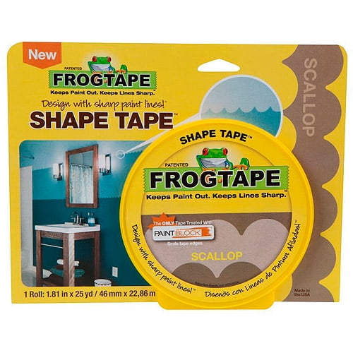 FrogTape Shape Tape, 1.81 inches x 25 yards, Scallops