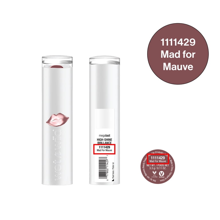 wet n wild Mega Last High-Shine Lip Color, Mad for Mauve
