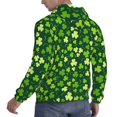 thumbnail image 6 of Wukai Happy St. Patrick's day Print Men Hoodies Fleece Sweatshirts Long Sleeve Sweaters Pullover Fall Outfits Winter Clothes-Medium, 6 of 7