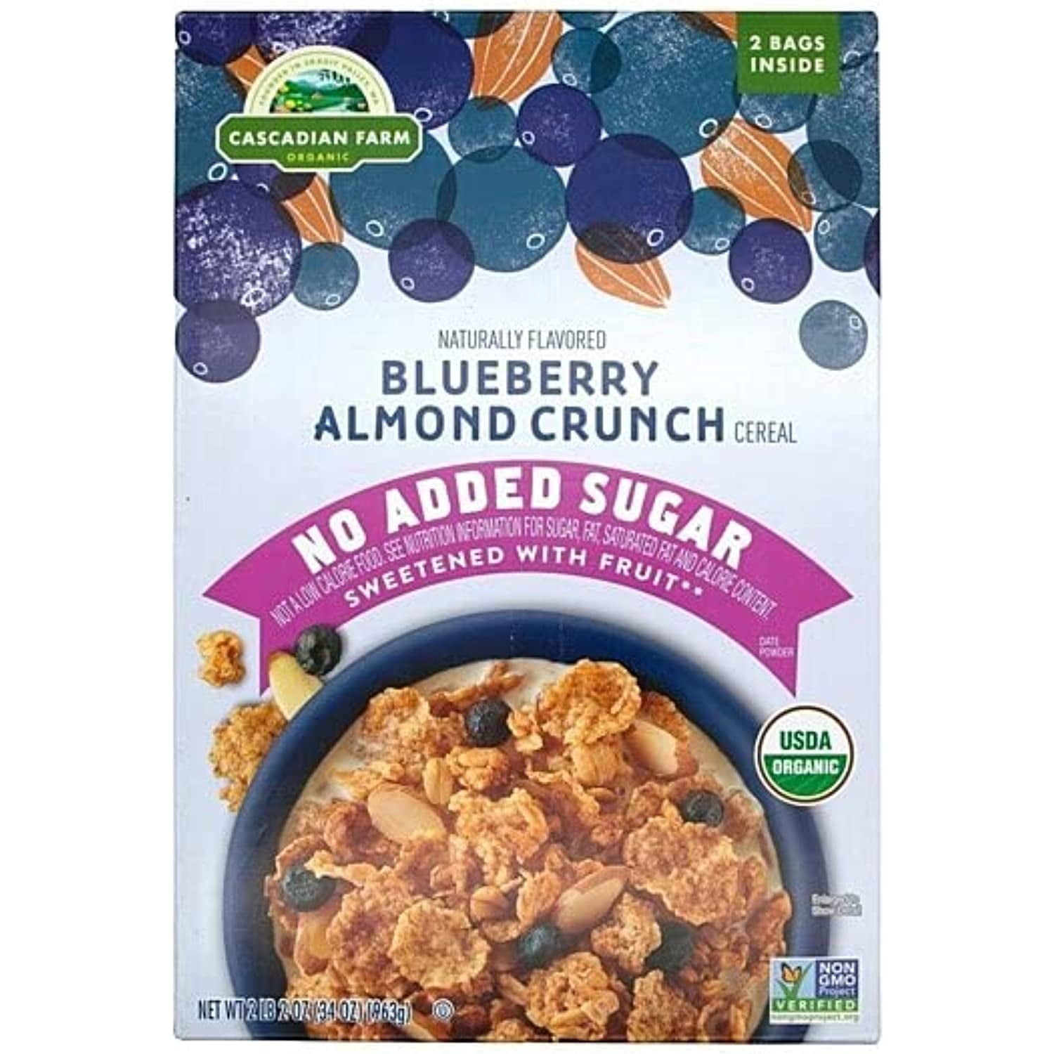 Organic Cascadian Farm Blueberry Almond Crunch (34 Oz, 2.12 Lbs