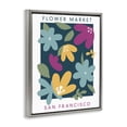 thumbnail image 2 of Stupell Industries Bohemian Whimsical Flower Market Gray Floating Frame Canvas Art, 25 x 31, by Anna Quach, 2 of 8