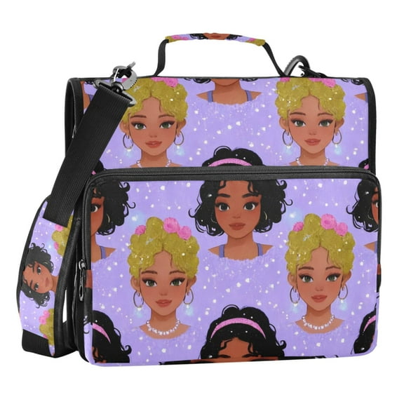 ALAZA Zipper Binder American 3 Ring Trapper Keeper File Folder Organizer Bag