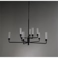 thumbnail image 2 of Pemberly Row 10-light Traditional Iron and Glass Chandelier in Black, 2 of 6