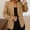 Khaki, variant on Ydsxlp Blazers for Women Suit Jacket Womens Casual Front Long Sleeve Lapel Collar Work Business Jacket Casual Blazer Fall Jackets Beige L