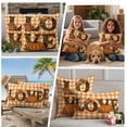 thumbnail image 5 of Orange Pumpkins Fall Outdoor Waterproof Pillow Covers, Thanksgiving Botanical Plaid Farmhouse Decorative Square Throw Pillowcase Sofa Cushion Sham for Patio/Couch/Chair, 18"x18" 2 Pack, 5 of 8