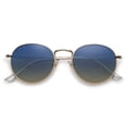 thumbnail image 3 of Gafas de sol SOJOS, pequeñas, redondas, polarizadas, UV400 SJ1014, dorado/azul/marrón, 3 of 6