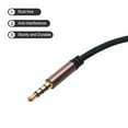 thumbnail image 3 of 3.5mm TRRS Aux Cable Male to Male Auxiliary Audio HiFi Headphone Cord 6.6ft Nylon Braided for Phone, Brown, 3 of 6