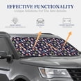 thumbnail image 4 of Fotbe Christmas Critters Delight 2-Piece Car Windshield Sun Shade | Sun Blocker for Car Windshield | Foldable Automotive Interior Accessories for Sun Protection-Large, 4 of 7