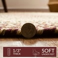 thumbnail image 4 of Super Area Rugs Large Braided Rugs 8X11 Modern Kitchen Rug - Ridgewood Braided Rug for Living Room - Reversible - Indoor/Outdoor - Made in USA - Burgundy/Beige, 8' X 11' Oval, 4 of 18