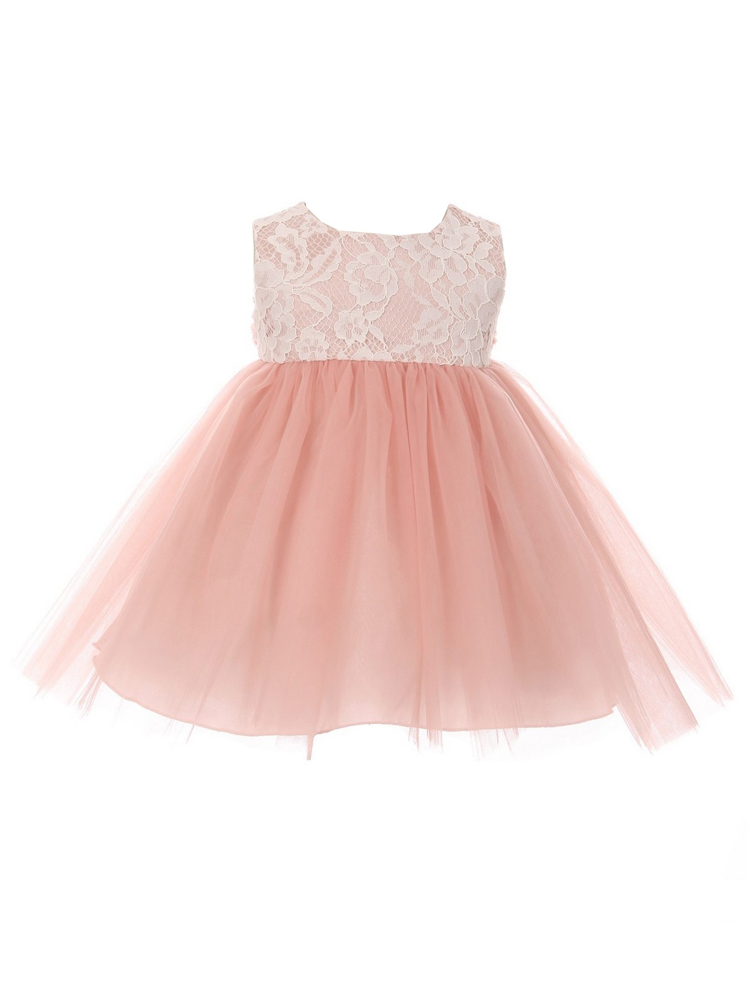 dusty rose baby dress