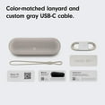 thumbnail image 3 of Open Box - Beats Pill x Kim Kardashian Wireless Bluetooth Speaker – Light Gray Portable Speaker, 3 of 3
