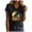 Black, variant on Sunshine Beach Shirt for Women Summer Vacation Palm Trees T-Shirt Hawaii Beach Tee Tops (Blue, XXL)