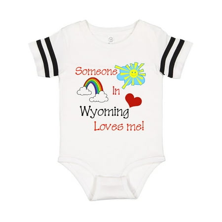

Inktastic Someone in Wyoming Loves Me Gift Baby Boy or Baby Girl Bodysuit