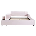 thumbnail image 3 of Upholstered Grounded Bed with Bedside Desk and Little Round Stool, 3 of 5