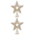 thumbnail image 2 of 2 unids Hollow Treetop Star Decor Star árbol de Navidad Árbol de Navidad Adornos, 2 of 7