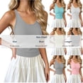 thumbnail image 3 of Womens Sleeveless Tank Top form Fitting Spaghetti Strap Crew Neck Ribbed Knit Basic Cami Shirts with Chest Padded Green, 3 of 5